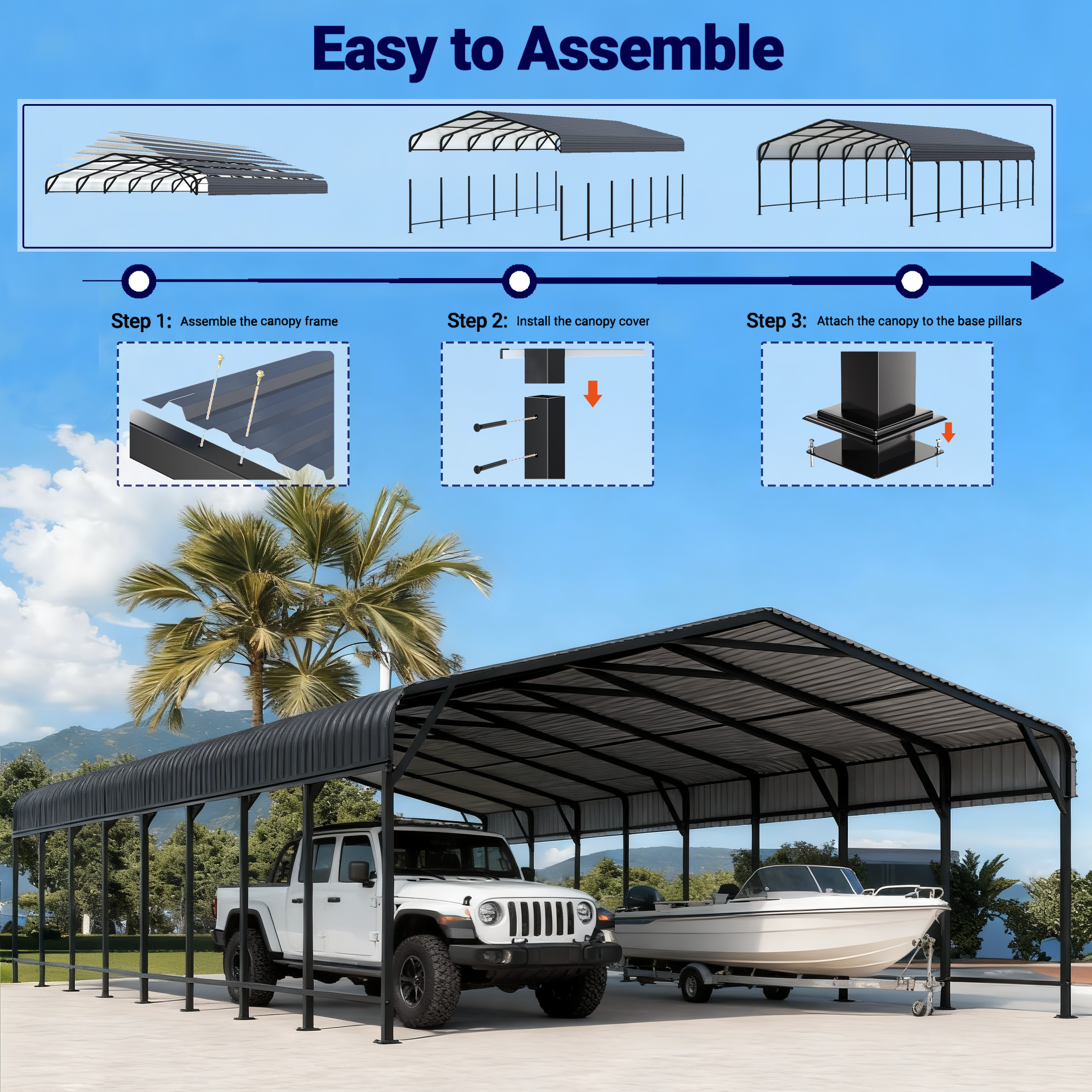 carport installation and decomposition
